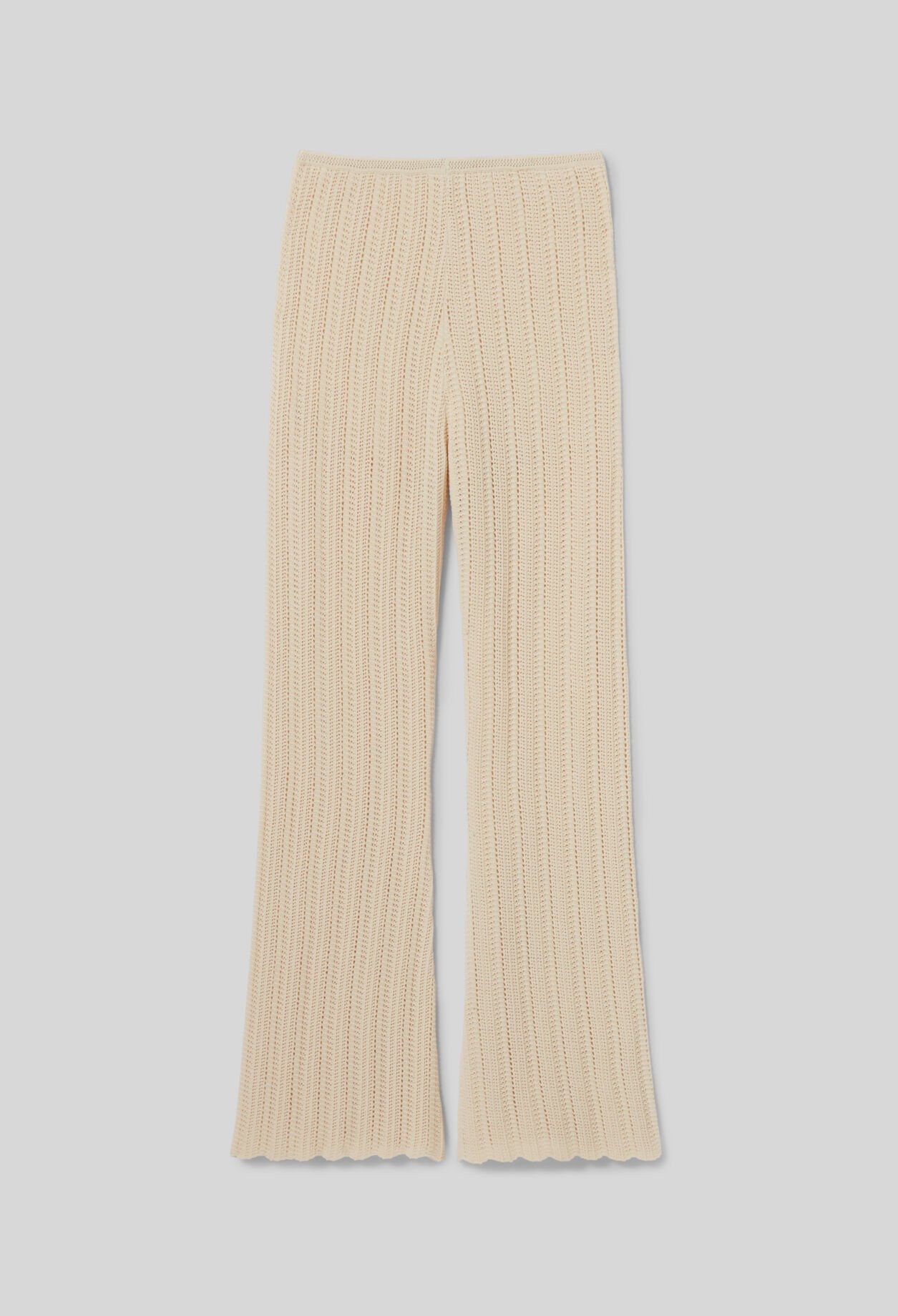Pantalón fluido de crochet