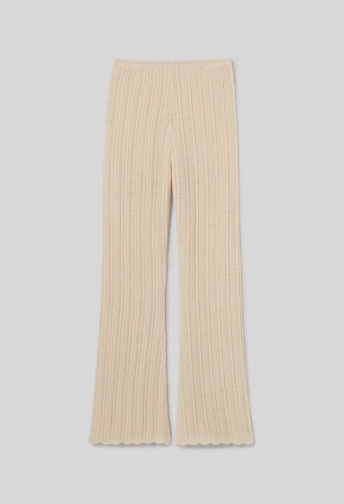 Pantalón fluido de crochet