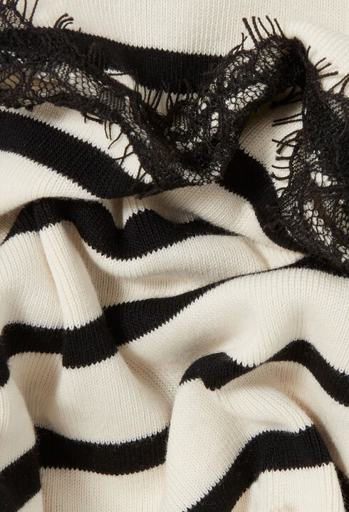 Camiseta marinera de encaje