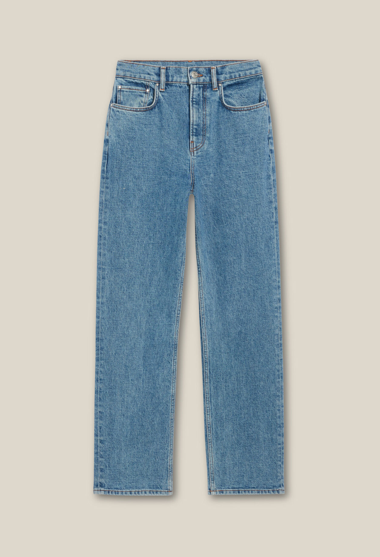 Vaqueros Toto Slim 7/8 azul desteñido