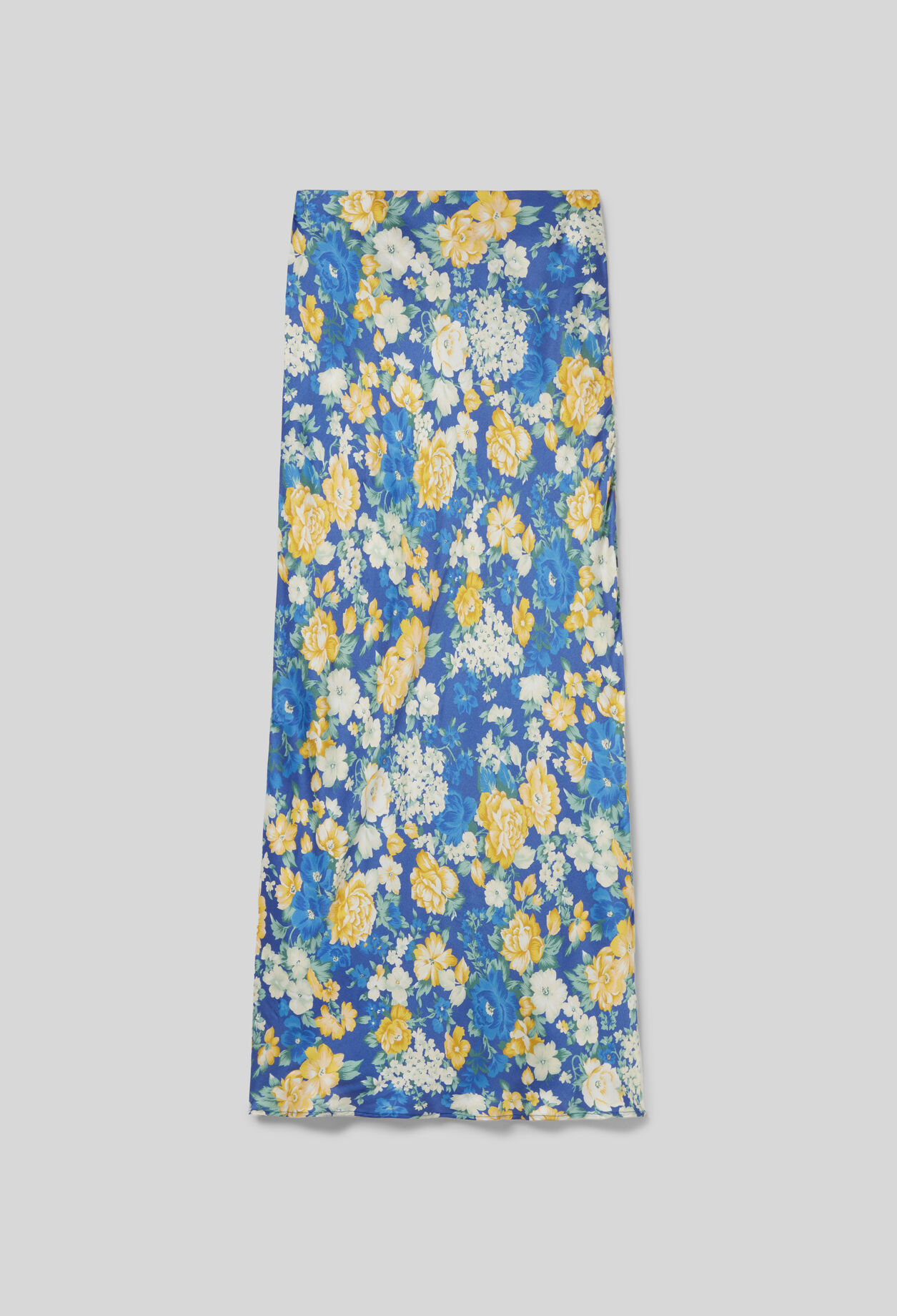Falda midi de flores