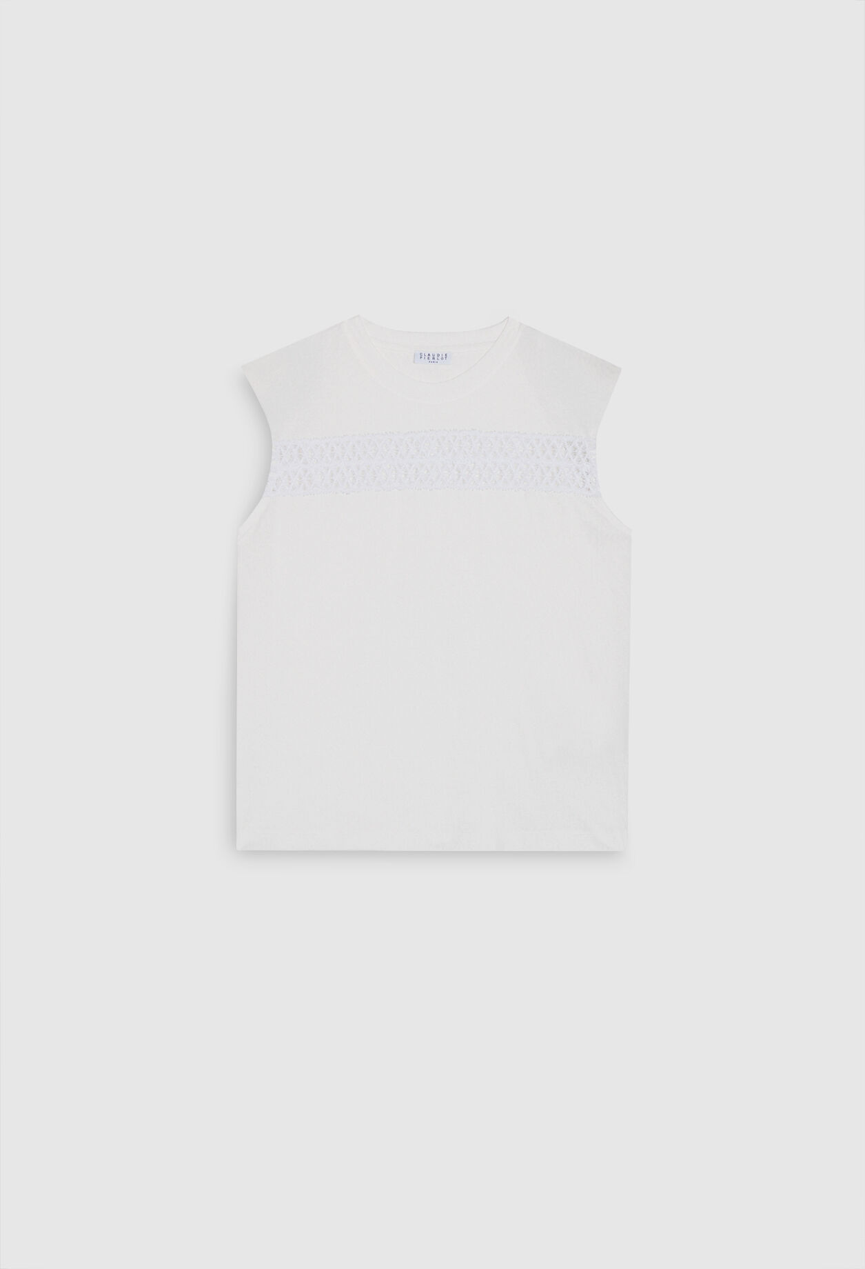 Camiseta de algodón sin mangas