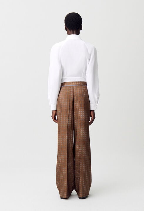 Pantalón fluido estampado