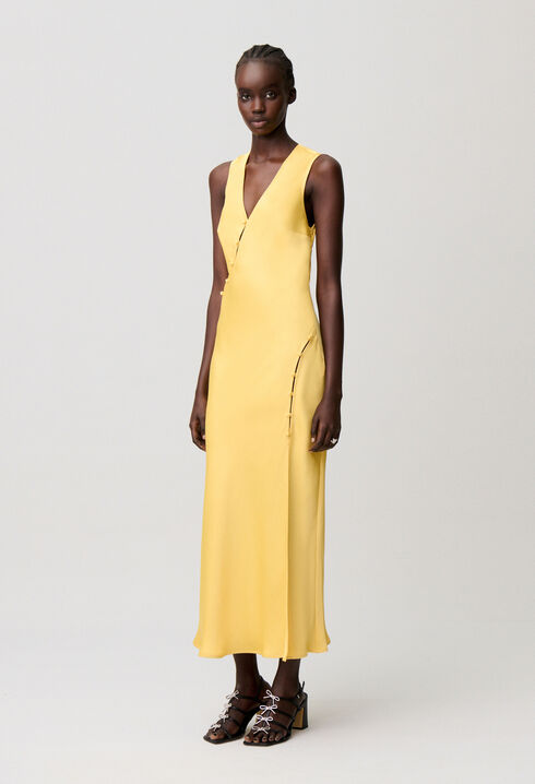 Vestido satinado fluido