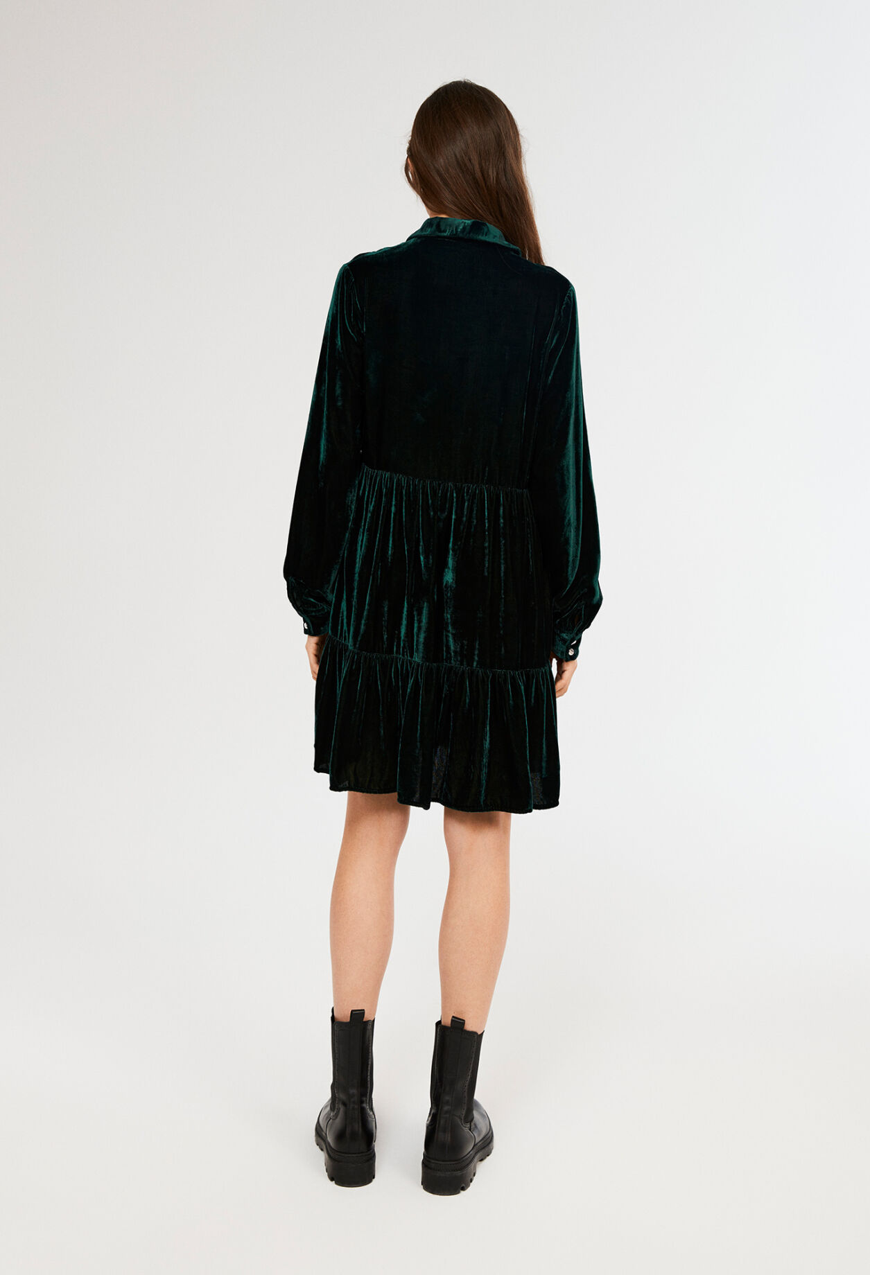 Vestido de terciopelo.