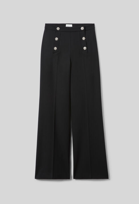 Pantal&oacute;n recto con botones joya