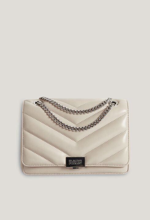 Bolso Angeli de cuero en zigzag