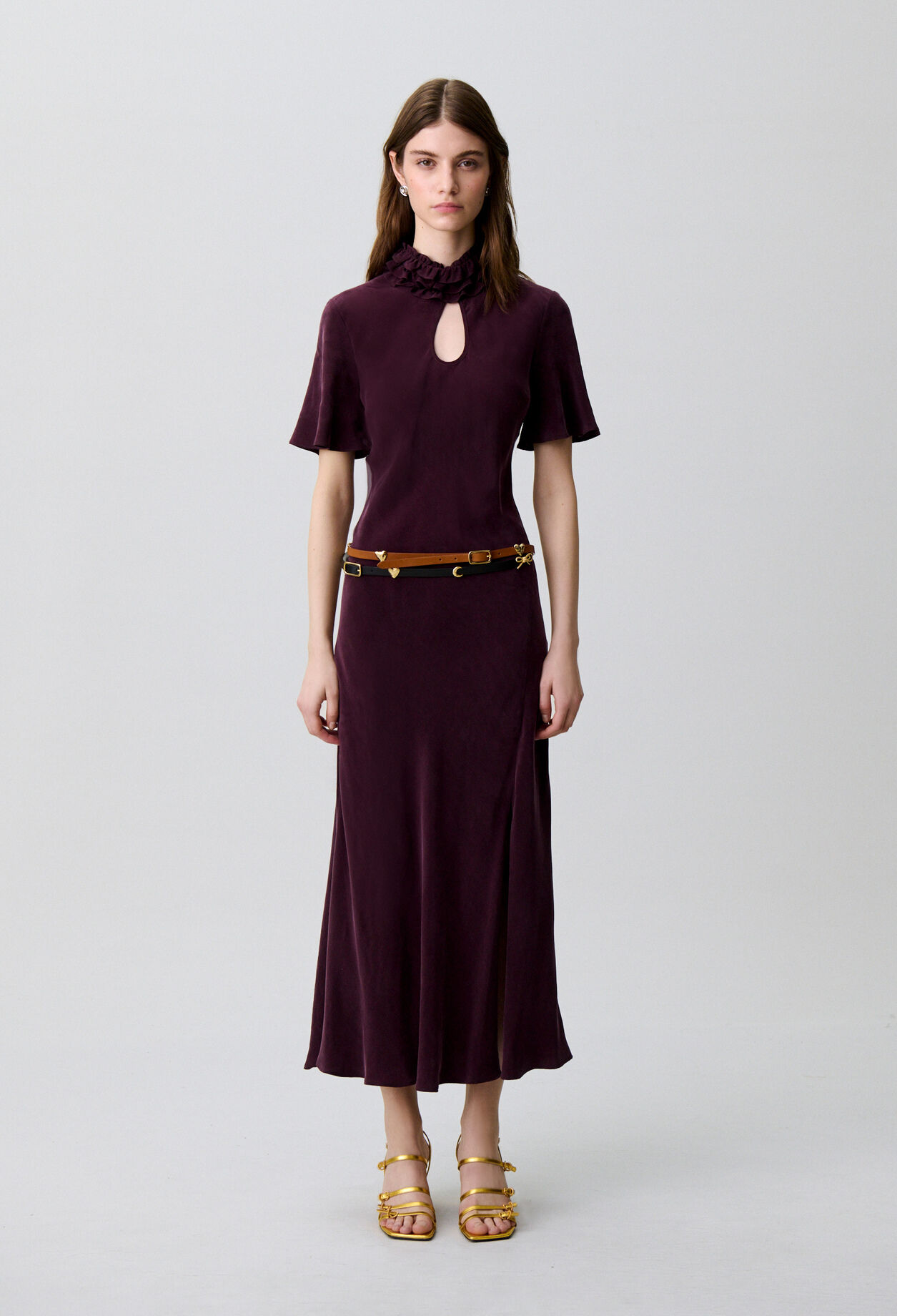 Vestido midi fluido