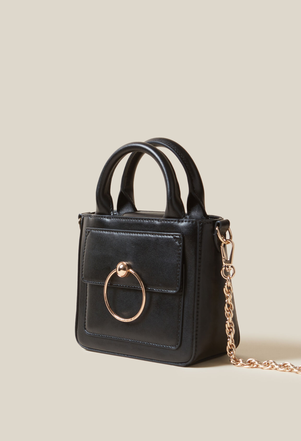 Mini bolso Anouck piel lisa cadena