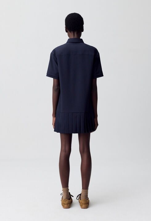 Vestido corto estilo camisa