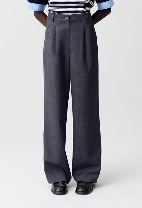 Pantalón de traje ancho