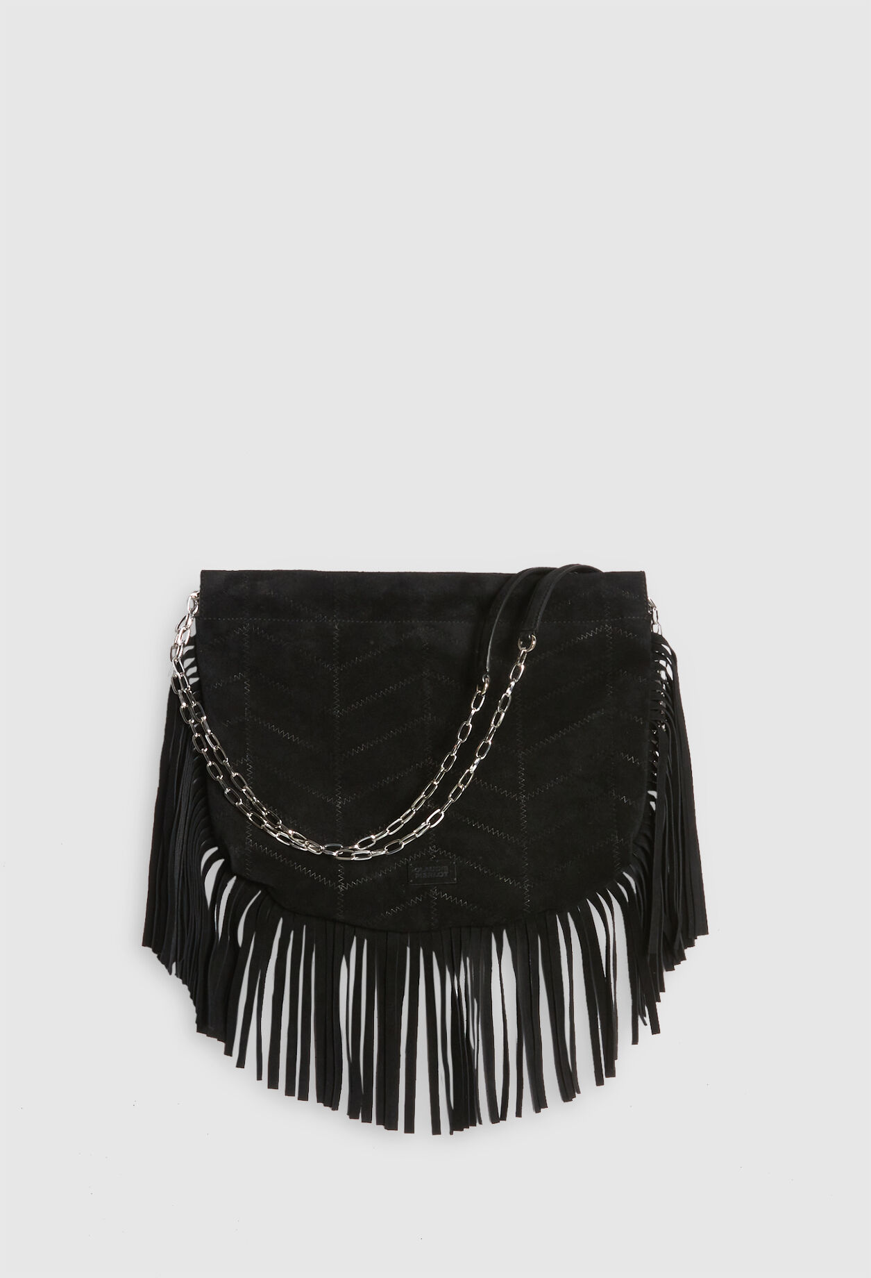 Bolso Anemone de flecos de piel de ante