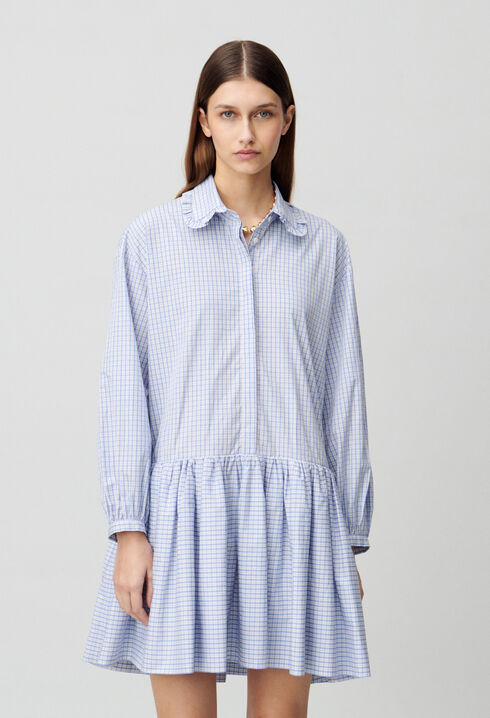 Vestido babydoll de cuadros