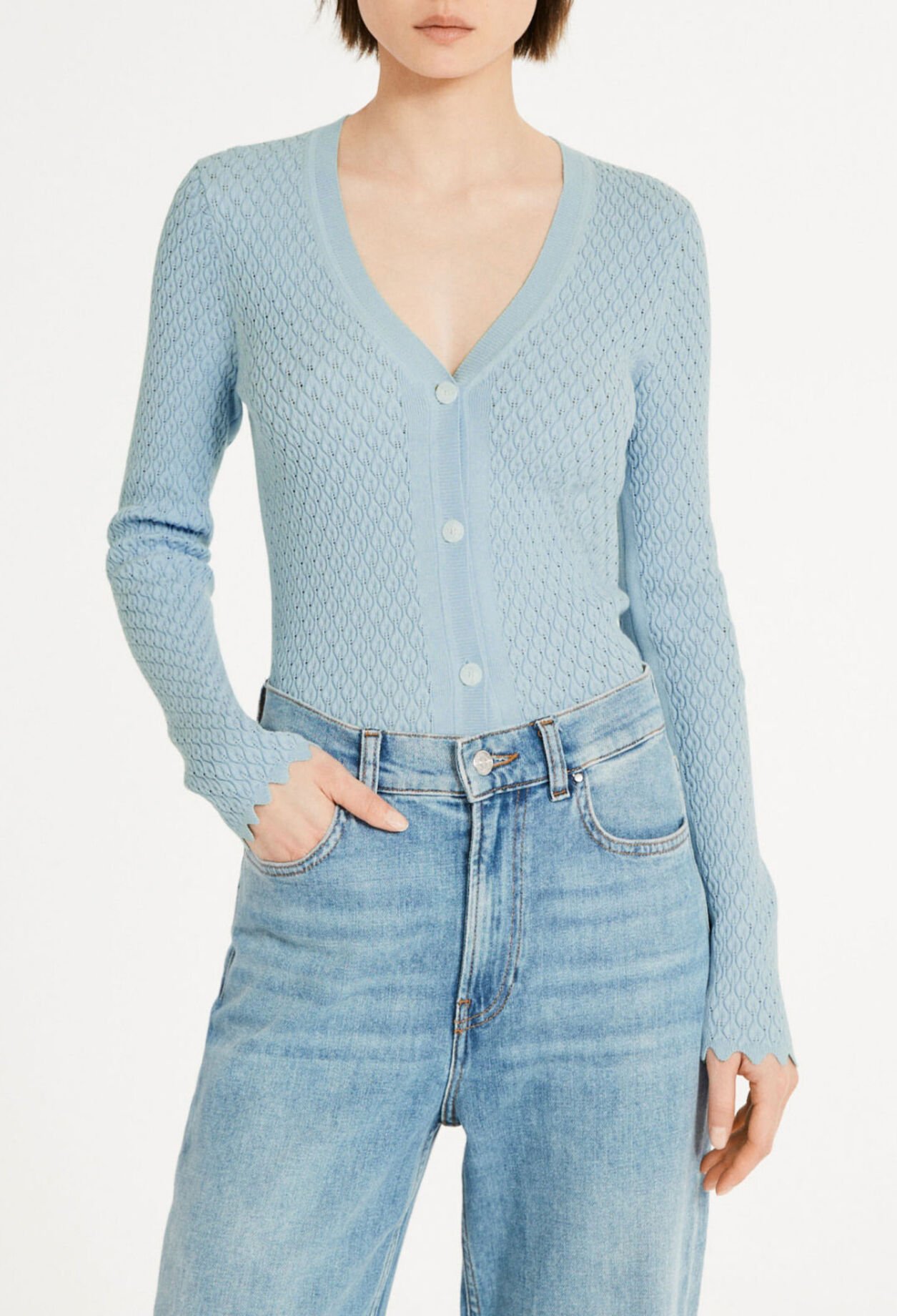 Chaqueta de punto fina