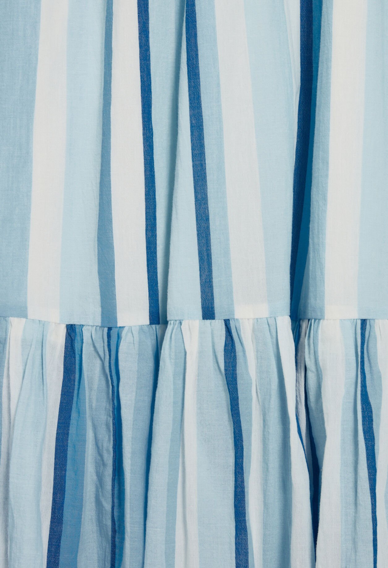 Vestido largo a rayas azul