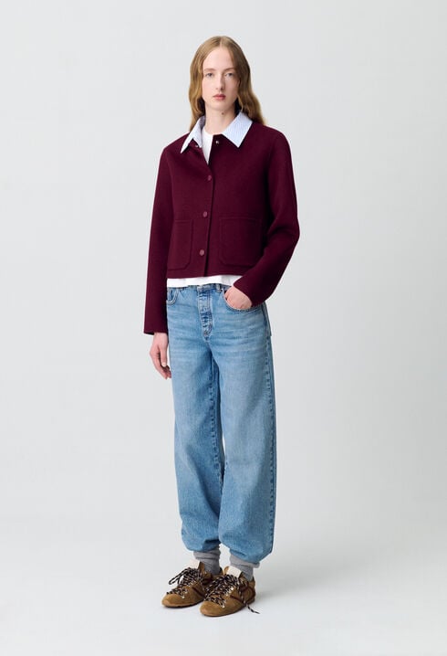 Chaqueta corta de lana