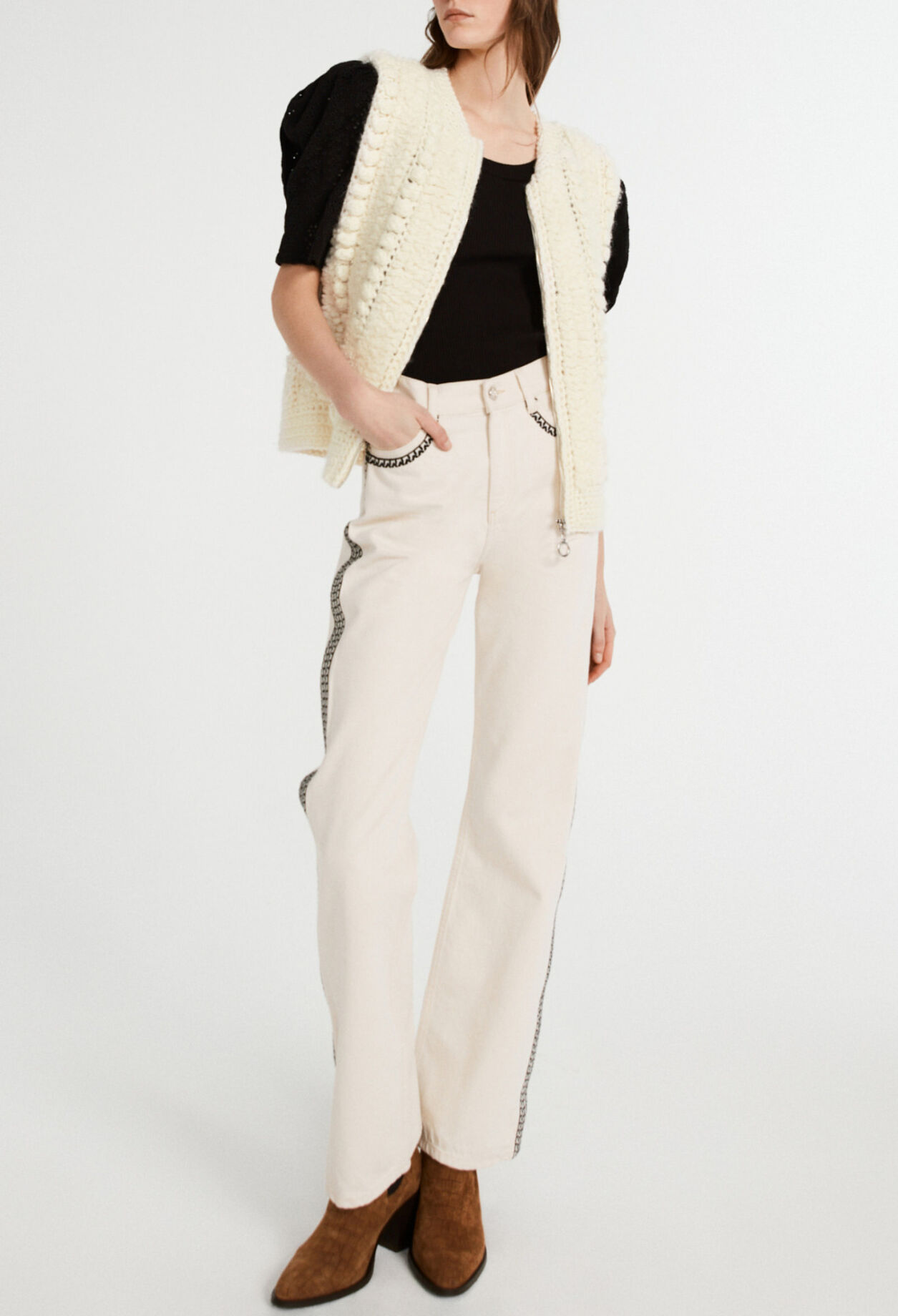 Cardigan sin mangas