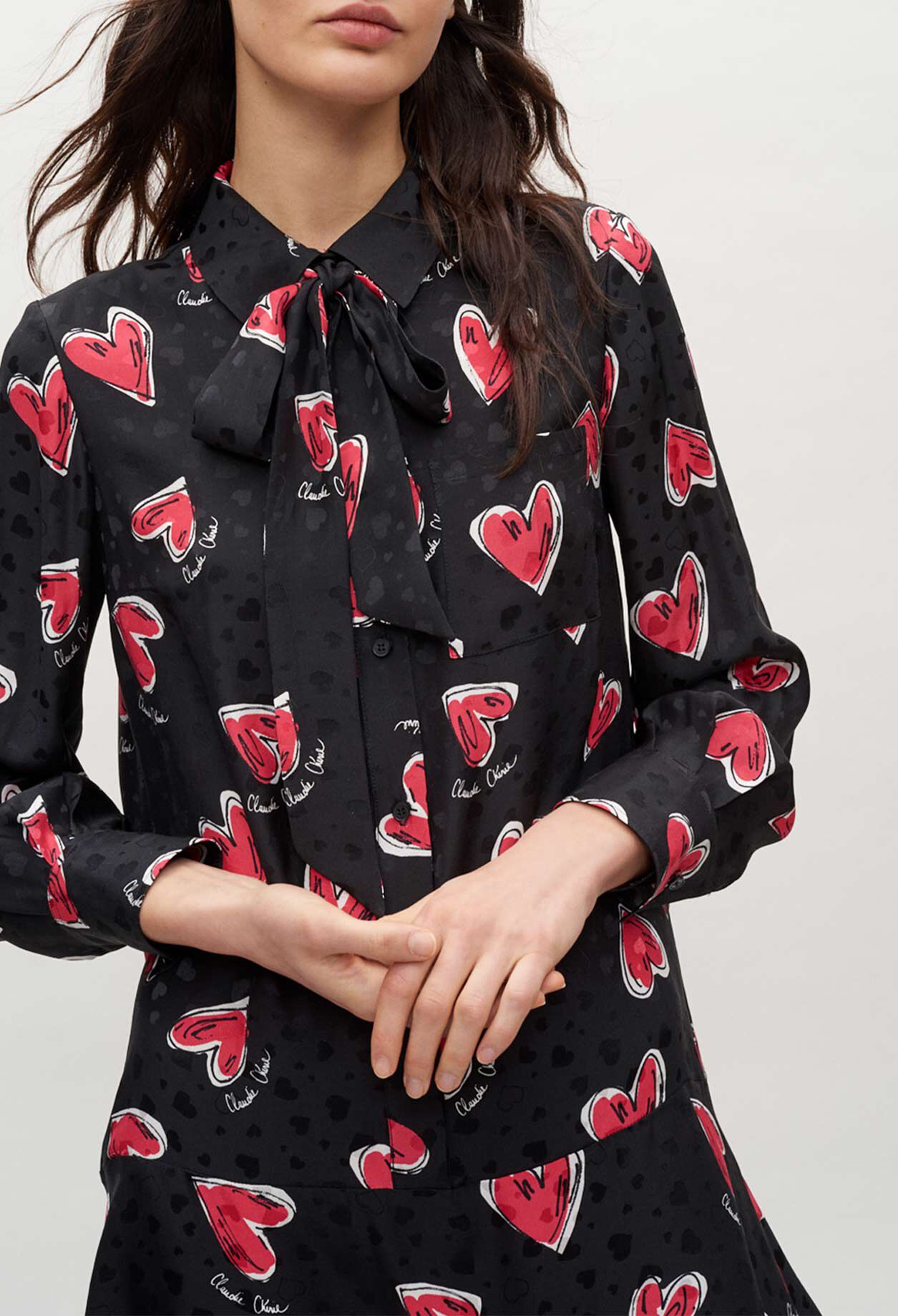 Vestido camisero estampado