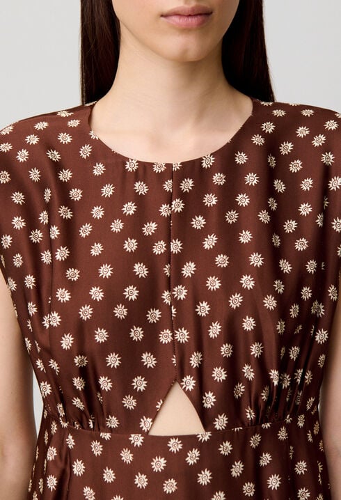 Vestido largo estampado