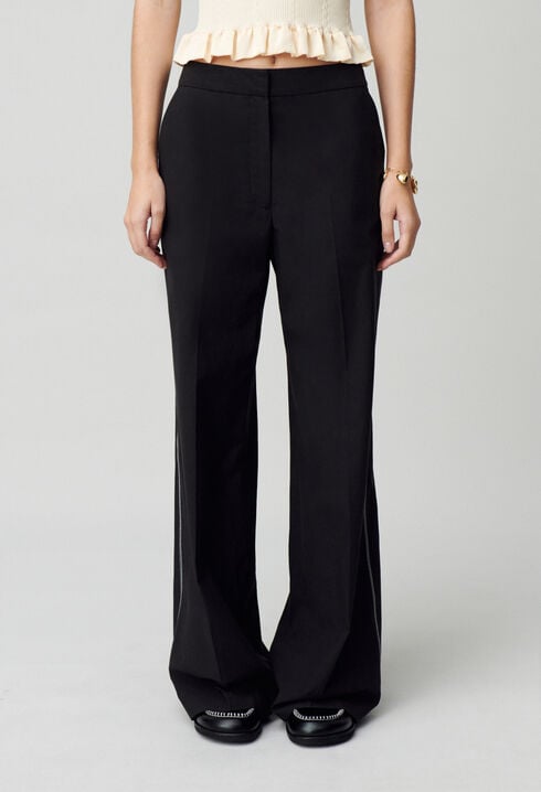 Pantalón recto ancho