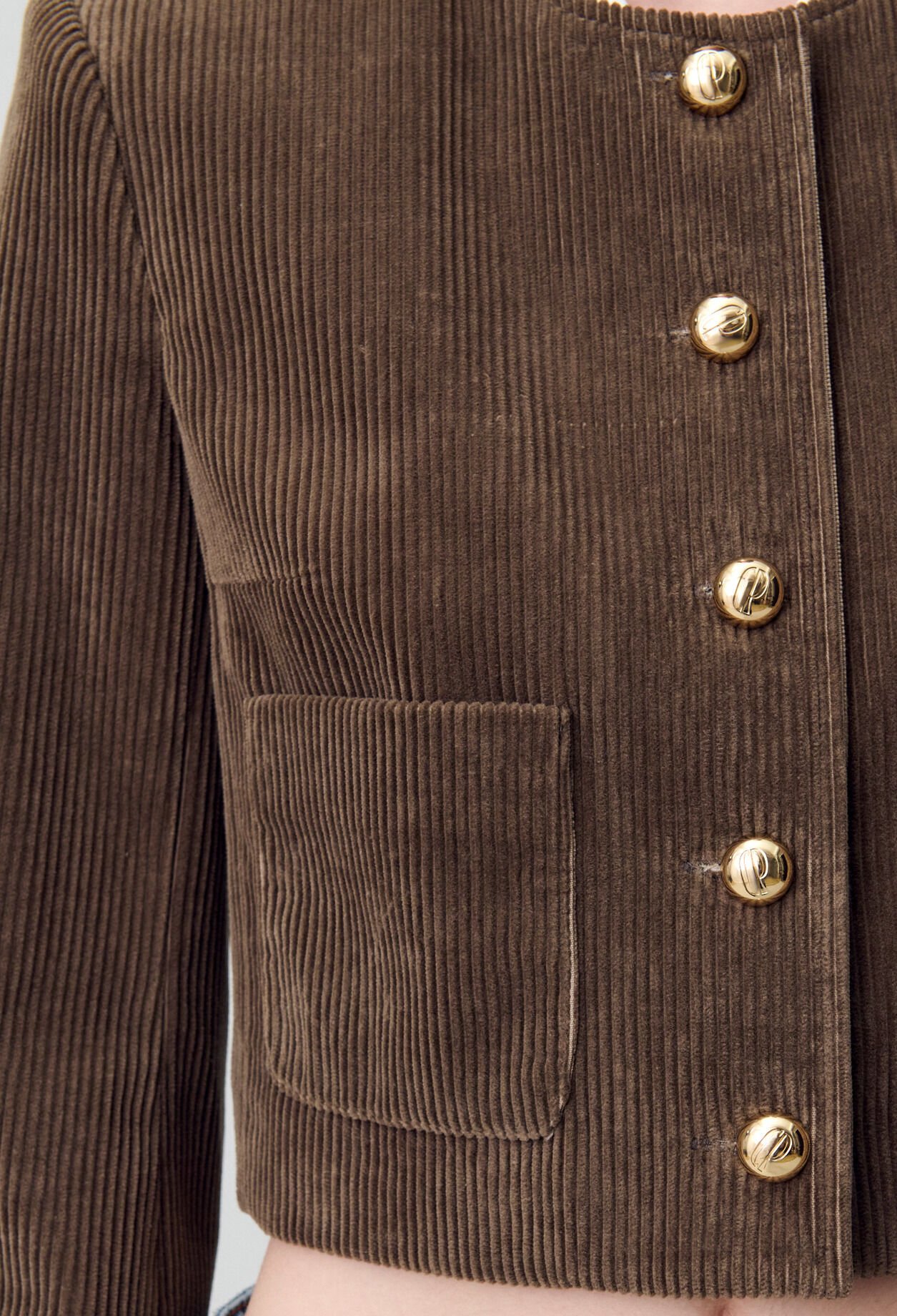 Chaqueta corta de terciopelo