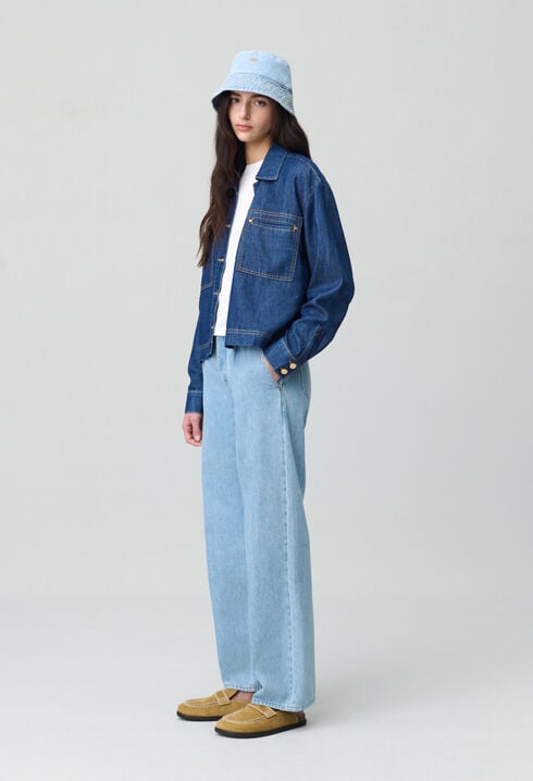 Vaqueros anchos de denim