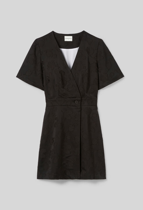 Vestido corto tipo cruzado