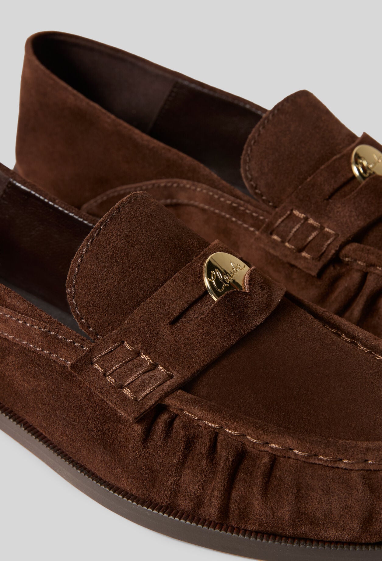 Mocasines de ante chocolate
