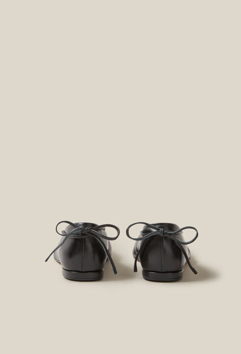 Bailarinas cuero negro