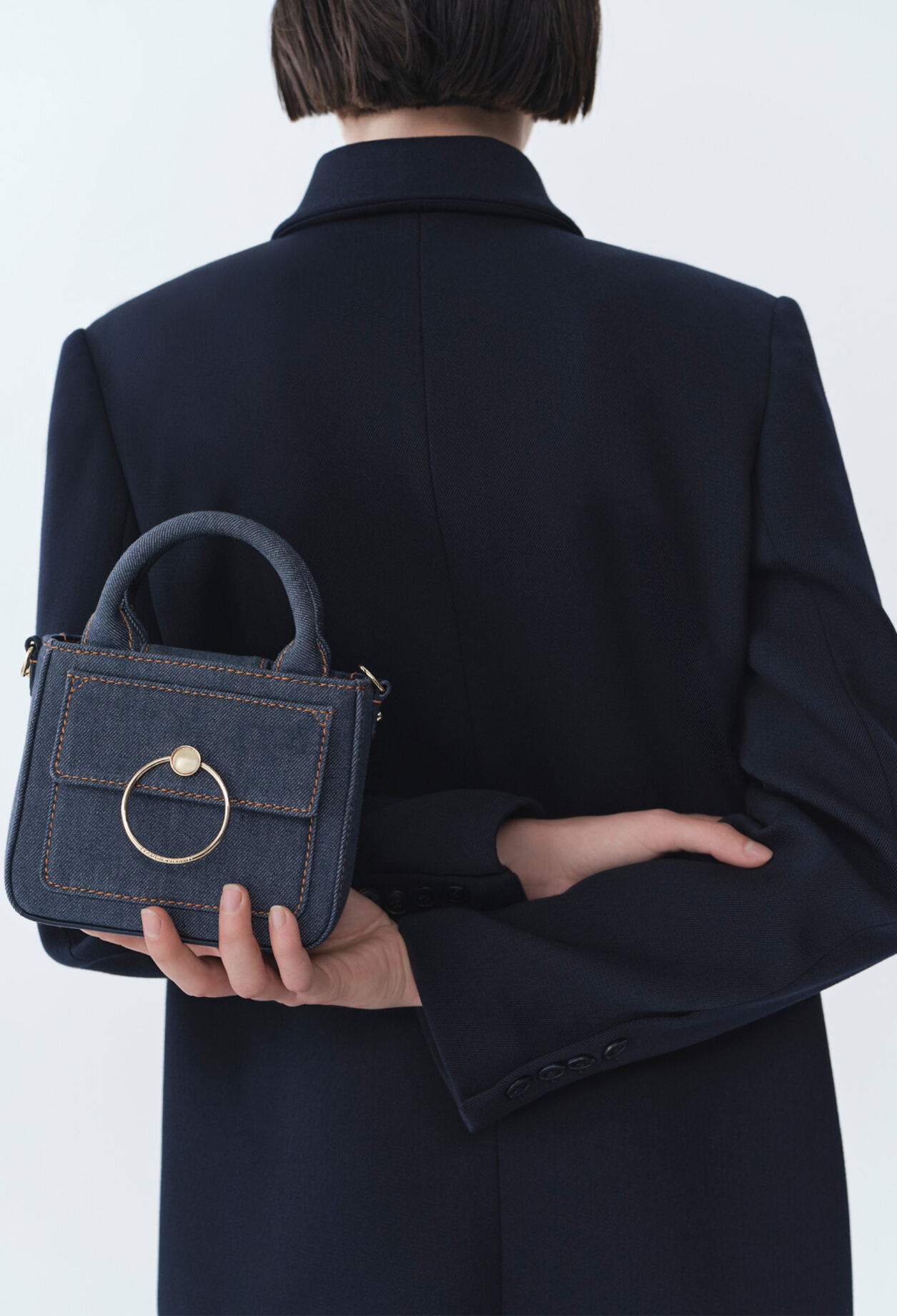 Mini bolso Anouck vaquero cadena