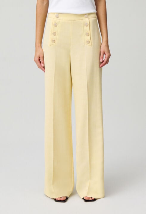 Pantalón con botones tipo pont