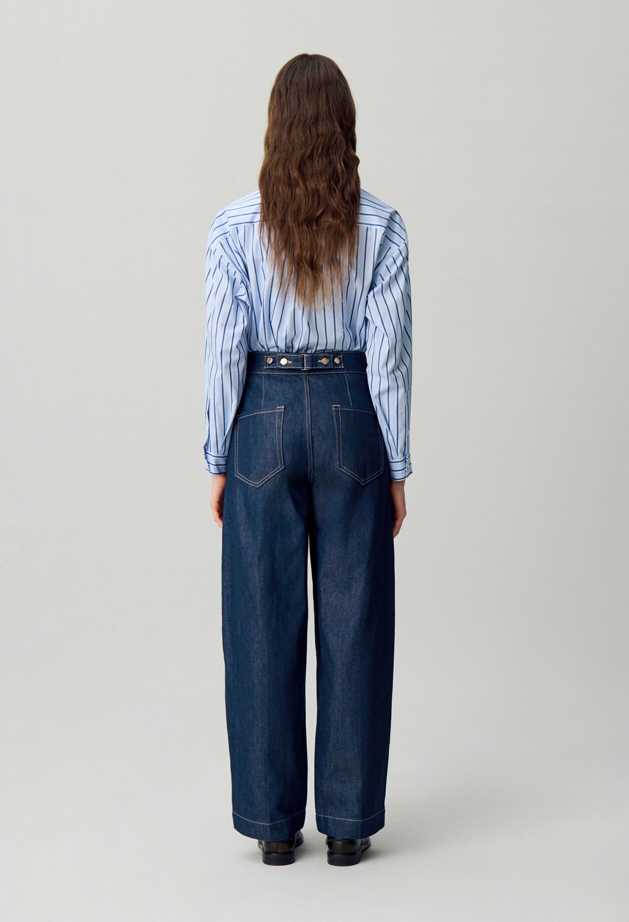 Vaquero de denim índigo recto