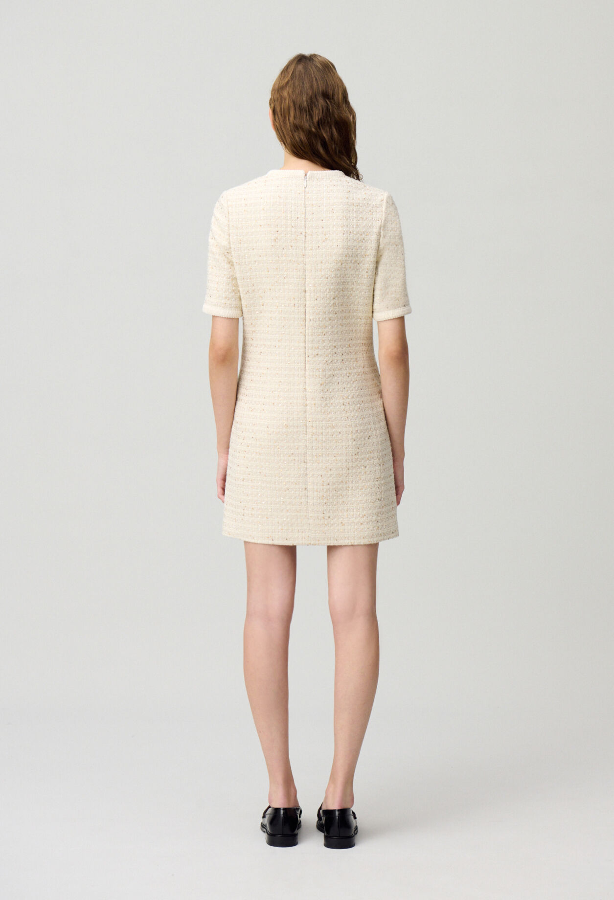 Vestido corto de tweed