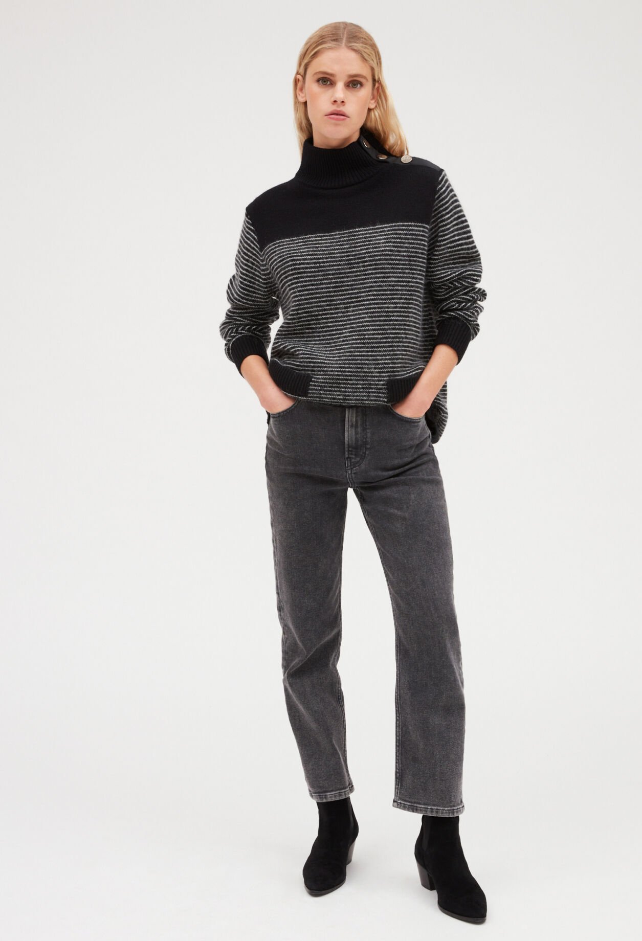 Jersey de punto a rayas