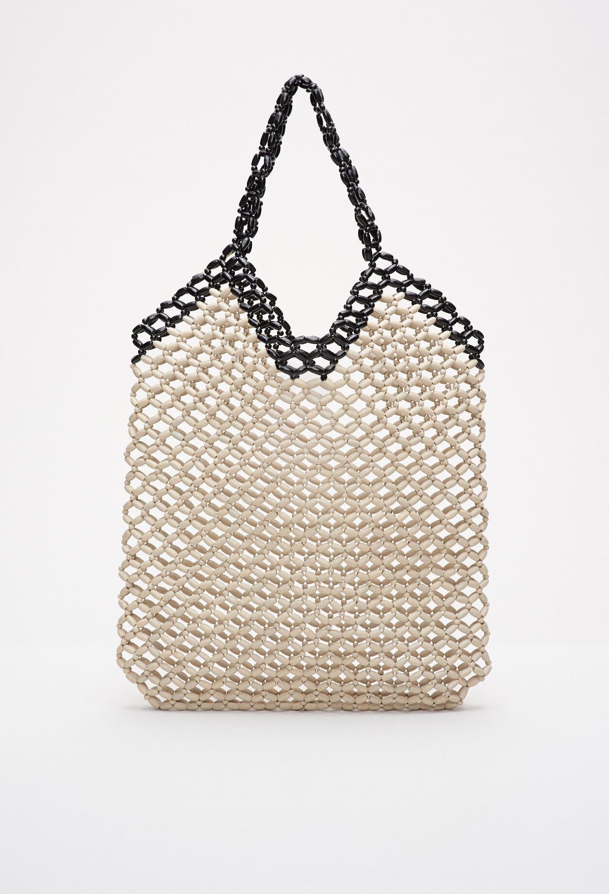 Bolso de perla de madera