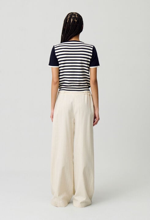 Jersey corto estilo marinero