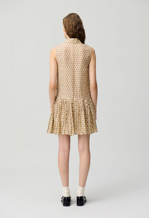 Vestido corto estampado