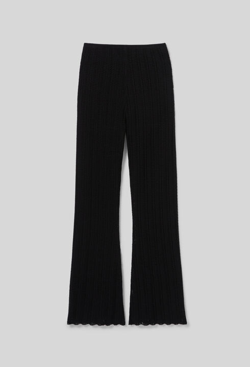 Pantalón fluido de crochet