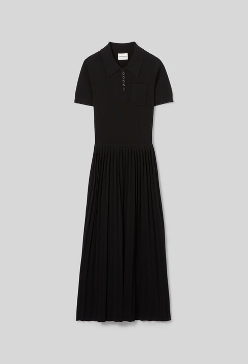 Vestido midi de punto fino