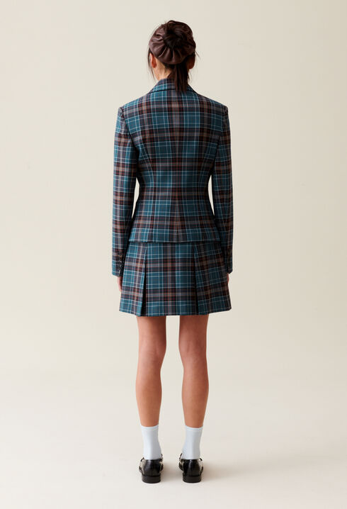 Chaqueta de traje a cuadros