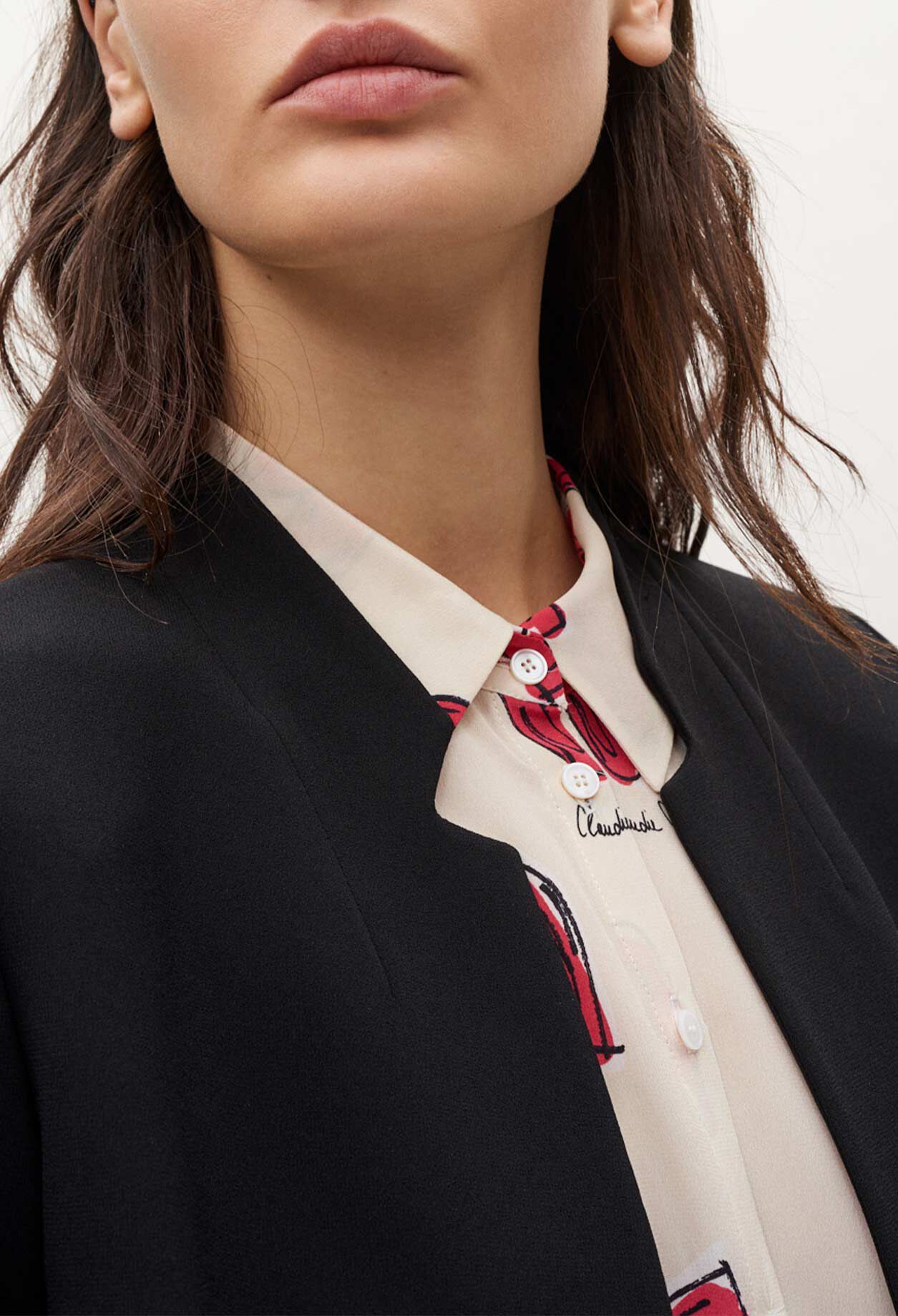 Chaqueta de traje corta