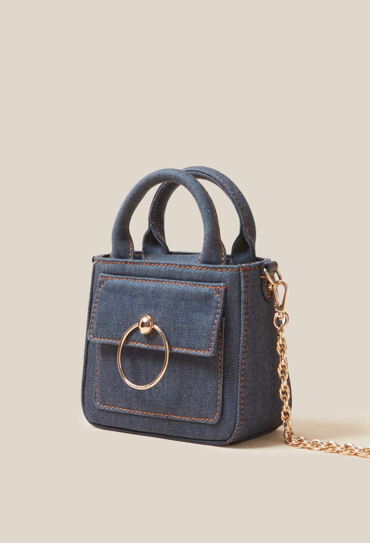 Mini bolso Anouck vaquero cadena