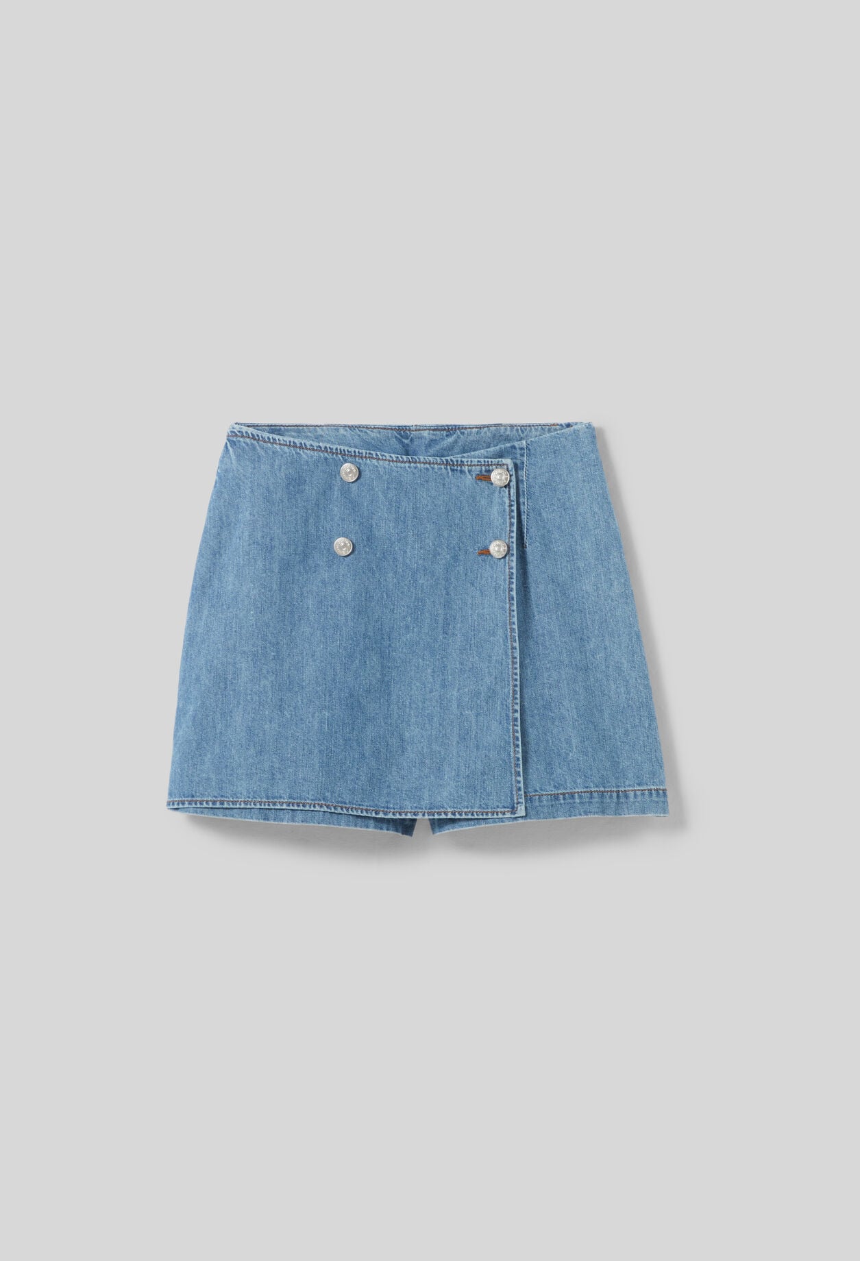 Falda pantal&oacute;n denim
