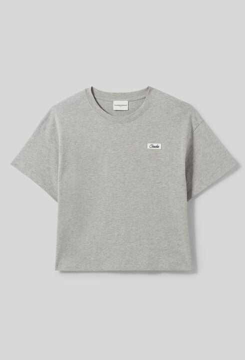 Camiseta de algodón de corte amplio