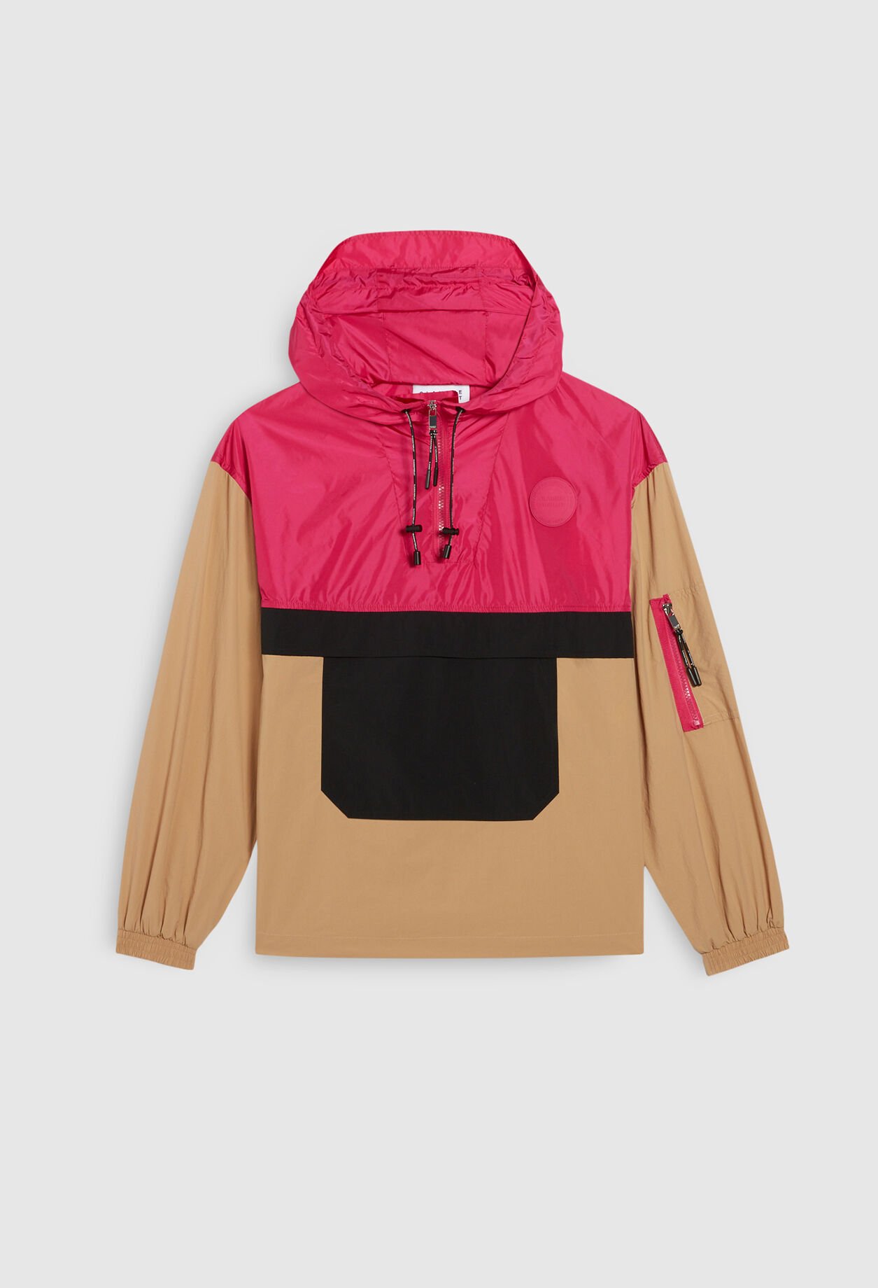 Chaqueta de lluvia tricolor