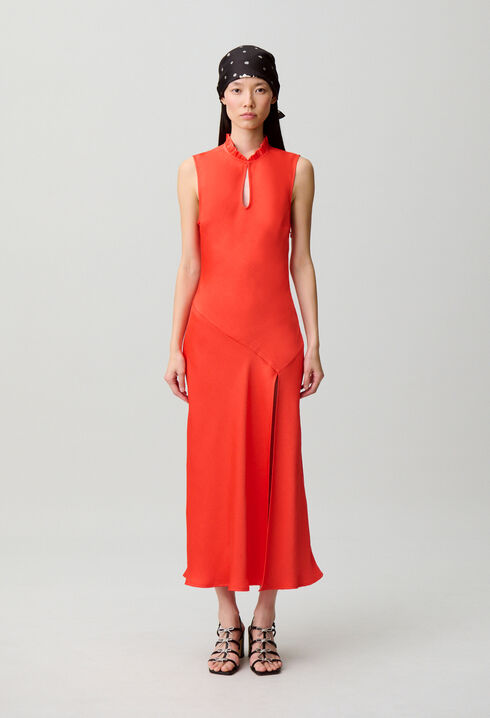 Vestido midi fluido