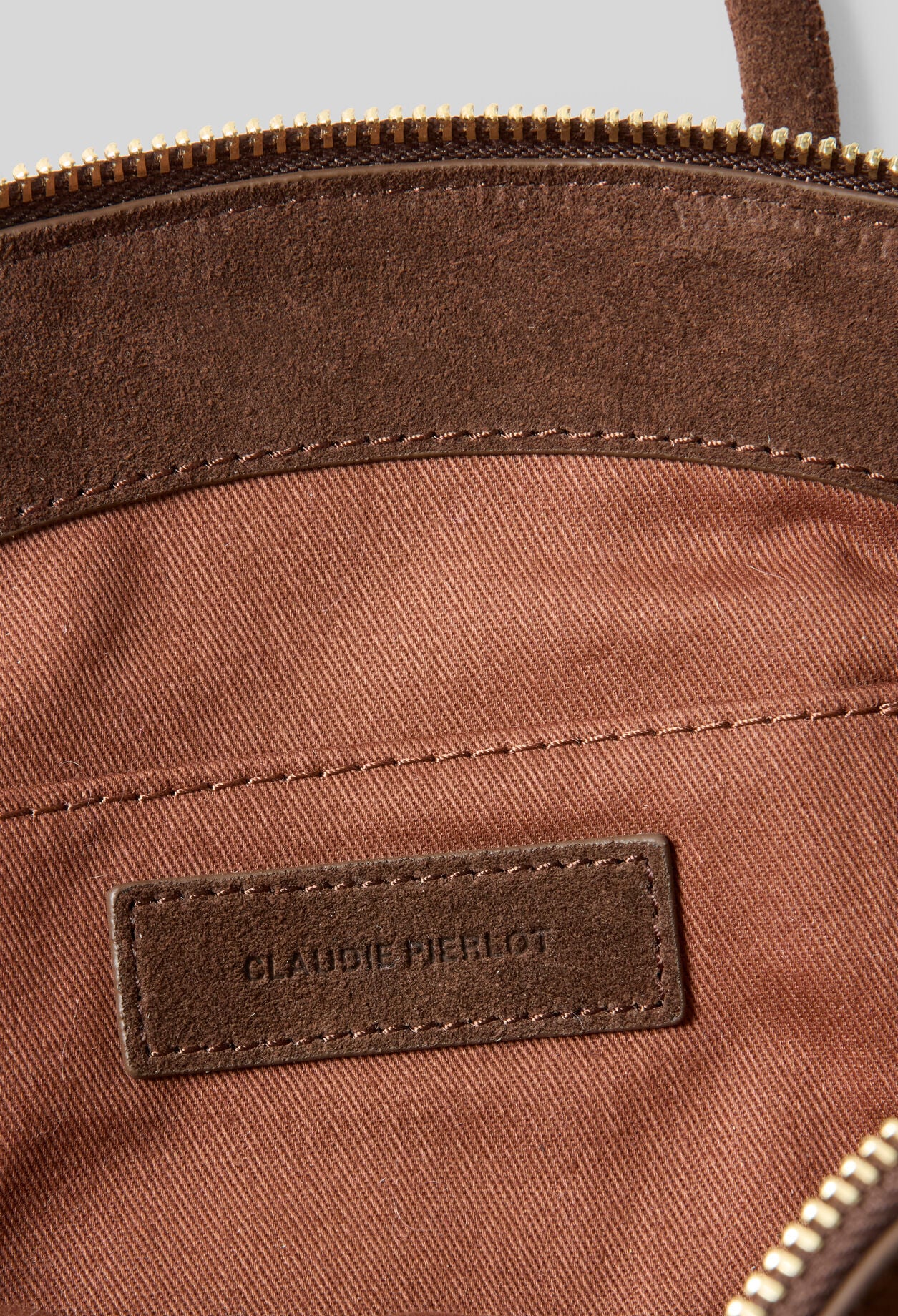 Bolso de mano de ante flexible