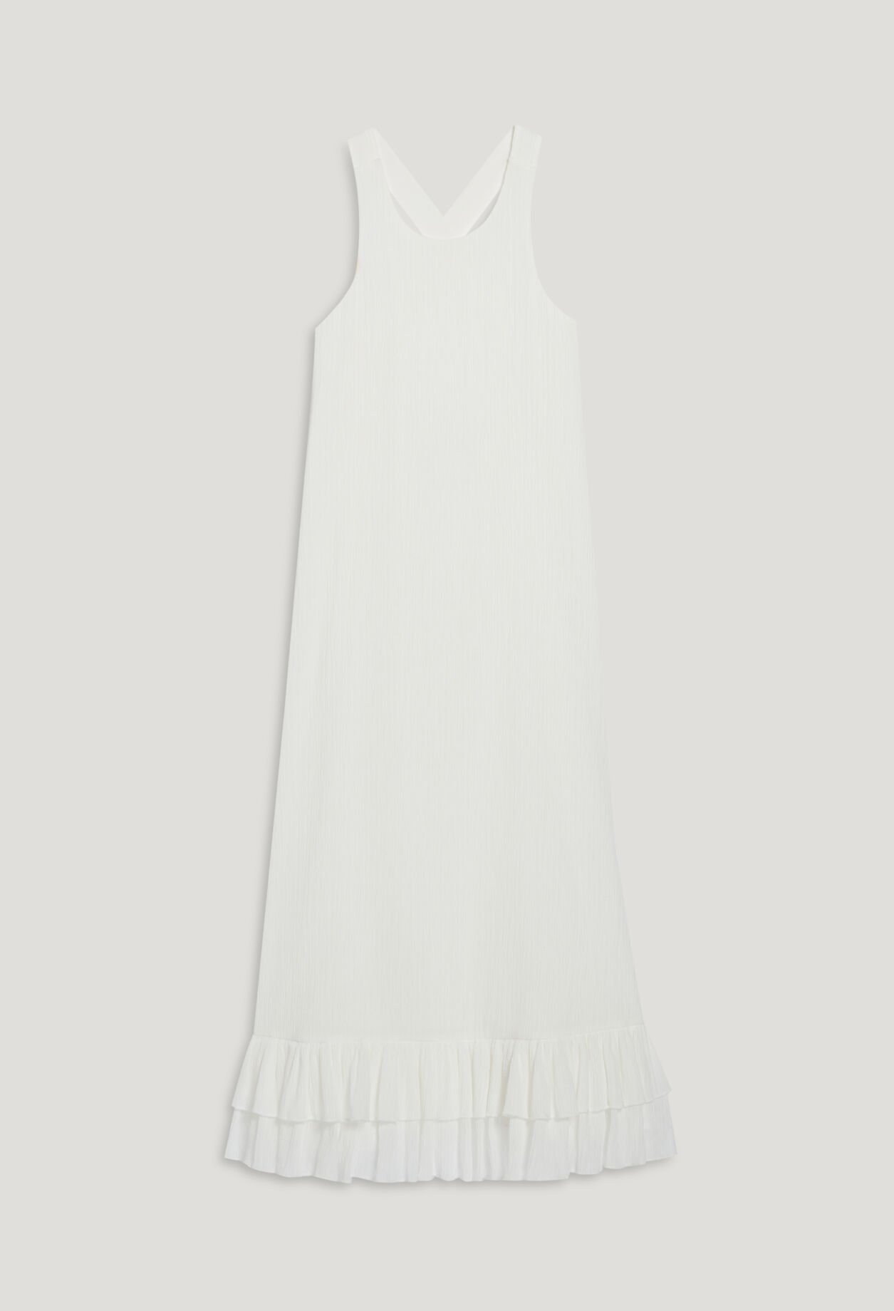 Vestido midi con volantes