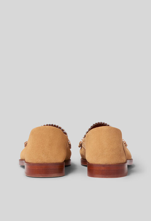 Bailarinas de ante con costuras