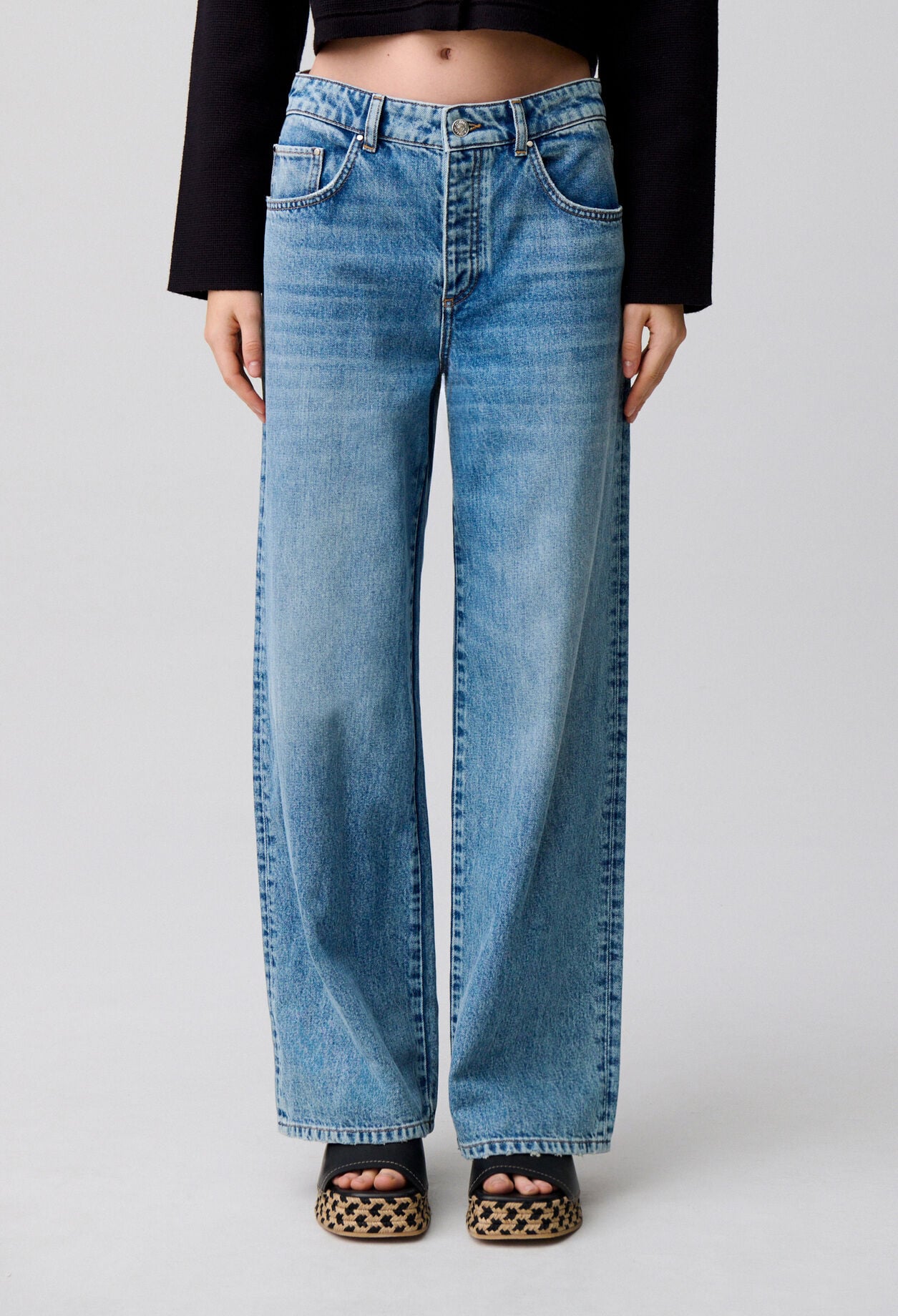 Vaqueros denim rectos